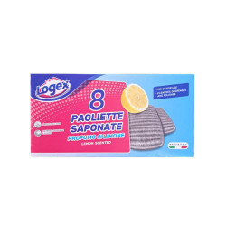 Metaliniai šveistukai su muilu Logex 8vnt