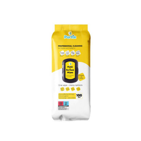 Drėgnos servetėlės įvairiems paviršiams Purfix 100vnt