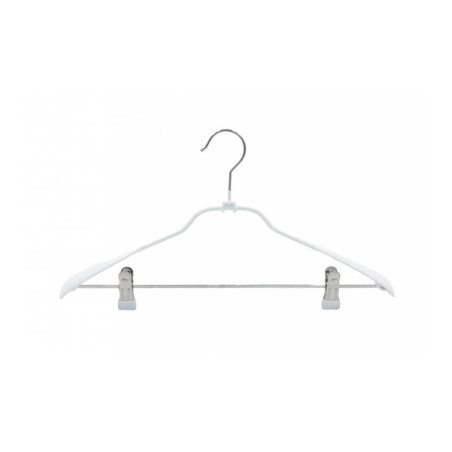 Metalinė pakaba drabužiams su neslystančia PVC danga ir spaustukais Sauber 1vnt