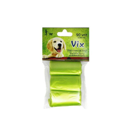 Maišeliai šunų ekskrementams VIX 3x30vnt