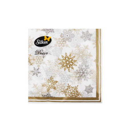 Stalo servetėlės SNAIGĖS 33x33cm, 3 sluoksniai 18vnt