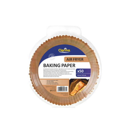 Kepimo popierius karšto oro gruzdintuvei CLARINA 16cm, 50vnt