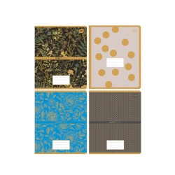 Sąsiuvinis "Metallic" A5 formato, 48 lapai, langeliais