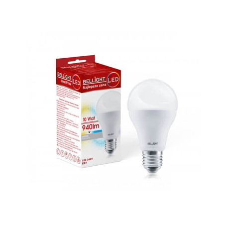 LED elektros lemputė BELLIGHT, 10W, E27, 940 liumenų