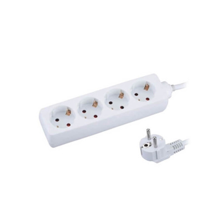 Elektros ilgiklis 4 lizdai, 5 metrai, su įžeminimu, 3x1,5mm
