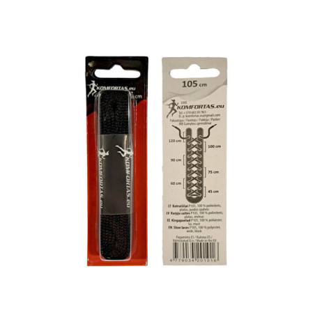 Batraiščiai platūs juodos spalvos 105cm