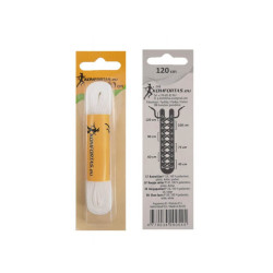 Batraiščiai platūs baltos spalvos 120cm