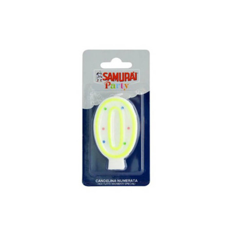 Gimtadienio žvakutė Samurai nr. 0