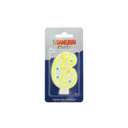 Gimtadienio žvakutė Samurai nr.6