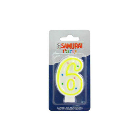 Gimtadienio žvakutė Samurai nr.6