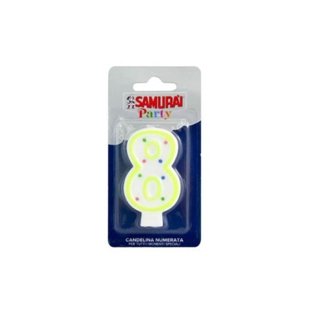 Gimtadienio žvakutė Samurai nr.8