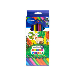 Spalvoti pieštukai Centrum trikampio formos, lankstūs 12vnt