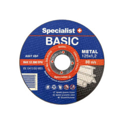 Metalo pjovimo diskas BASIC 125x1.2x22mm