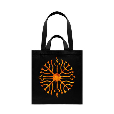 Didelis juodos spalvos krepšys Sun su dvigubomis rankenomis