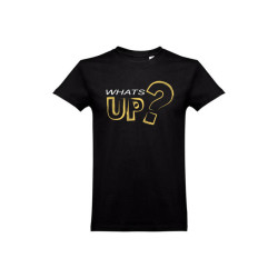 Juodi universalūs marškinėliai Whats Up? XS dydis