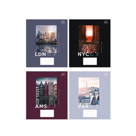 Sąsiuvinis City2 A5 formato 48 lapai linijomis