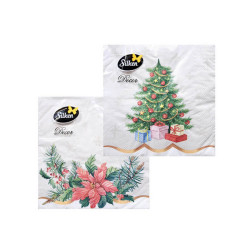 Stalo servetėlės Decor Kalėdos 33x33cm, 3 sluoksniai, 18vnt