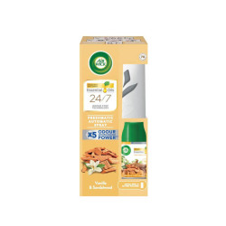 Oro gaiviklio Air Wick rinkinys Vanilė & Sandalmedis 250ml su automatiniu baltu dozatoriumi