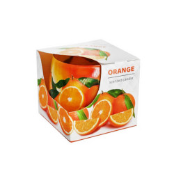 Kvepianti žvakė stikliniame indelyje Orange