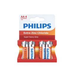 Elementas Philips R6/1,5v/AA 4vnt