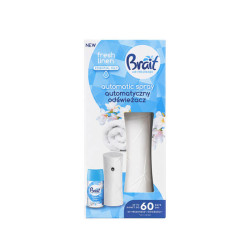 Oro gaiviklio BRAIT rinkinys Fresh Linen 250ml su automatiniu baltu dozatoriumi
