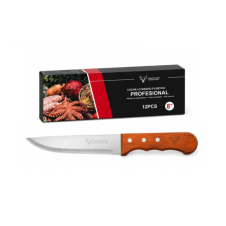 Virtuvinis peilis su medine rankena 8'' 32cm