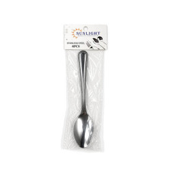Šaukštai nerūdijantis plienas, sriubai 19cm 6vnt