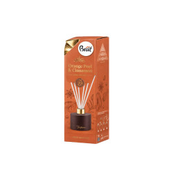 Dekoratyvinis oro gaiviklis su lazdelėmis Brait Orange Peel & Cinnamon 100ml