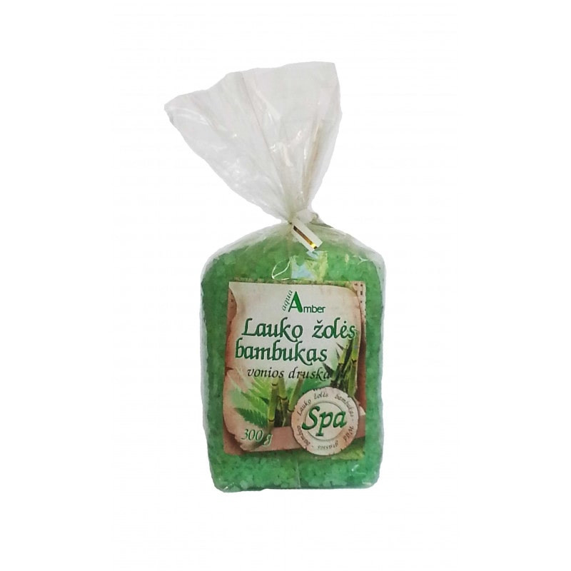 Vonios druska Aqua Amber SPA Bambukas / Laukų žolės 300g