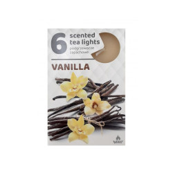 Arbatinės kvepiančios žvakutės Vanilla 6vnt