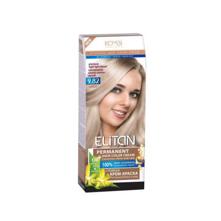 Plaukų dažai ELITAN Platinum Light Light Blond Nr. 9.82