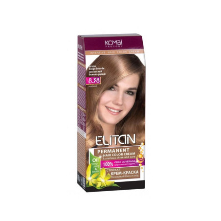 Plaukų dažai ELITAN Saxon Beige Blonde Nr. 8.38