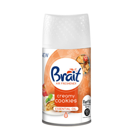 Automatinio oro gaiviklio pakeitimas Brait Creamy Cookies 250ml