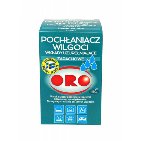 Drėgmės sugėriklio papildymai aromatizuoti ORO 2x450g