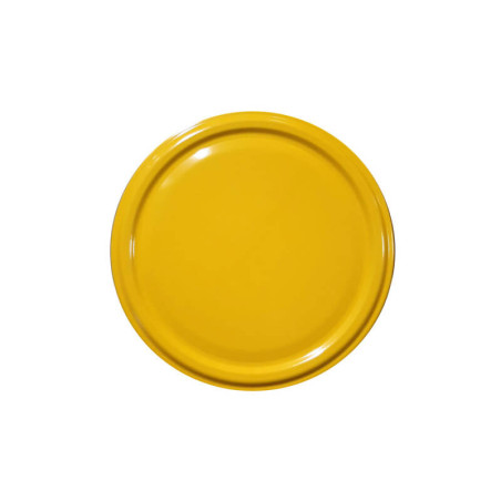 Užsukamas dangtelis geltonos spalvos 82mm