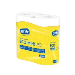 Tualetinis popierius GRITE Eco Mini 350 lapelių, 4 ritinėliai, 2 sluoksniai