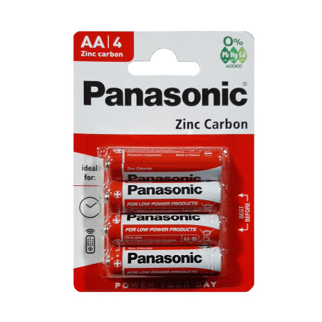 Elementai Panasonic R6 1,5V AA 4vnt