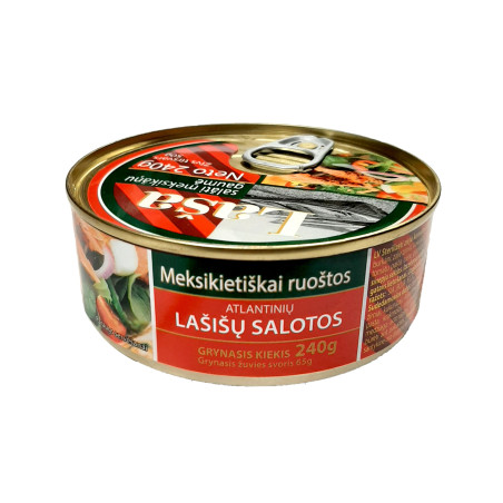 Lašišų salotos, meksikietiškai ruoštos 240g