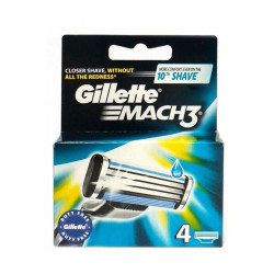 Skutimosi peiliukai Gillette Mach3 pakeitimai, 4 vienetai