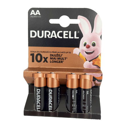 Elementai Duracell LR6/AA 4vnt