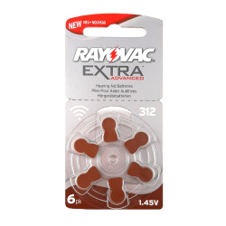 Elementas RAYOVAC baterija klausos aparatams EXTRA 312-6BL