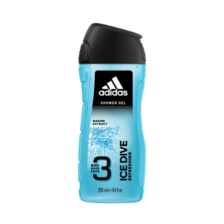 Dušo gelis vyrams Adidas Ice Dive 3in1 250 ml