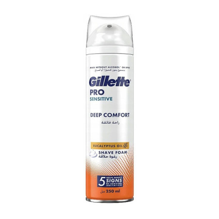 Skutimosi putos Gillette Pro Sensitive Deep Comfort 250ml