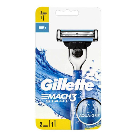 Skustuvas Gillette Mach3 + 2 skutimosi galvutės