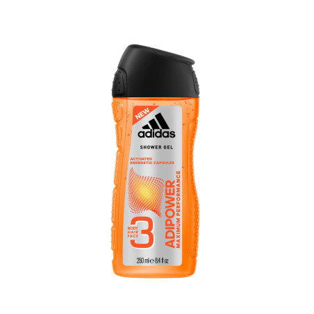 Dušo gelis vyrams Adidas Adipower 3in1 250ml