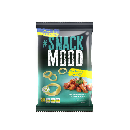 Traškučiai SNACK MOOD keptų vištienos sparnelių skonio 50g