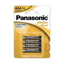 Elementai Panasonic Alkaline LR03/AAA 4vnt