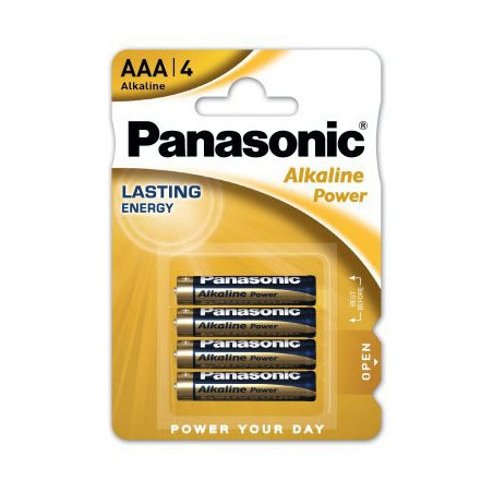 Elementai Panasonic Alkaline LR03/AAA 4vnt