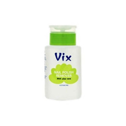 VIX nagų lako valiklis ALOE be acetono, su pompa 180ml