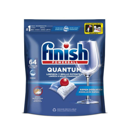 Indaplovių tabletės Finish Quantum All in One 64vnt